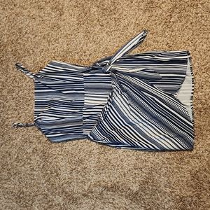 Front Tie Stripes dress